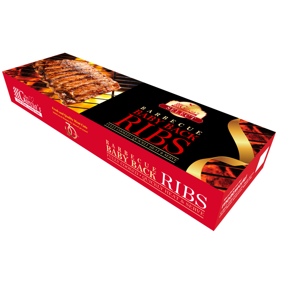 Mrs. Garcia's BBQ Baby Back Ribs - 700g - 800g – Mrs. Garcia's Meats Manila